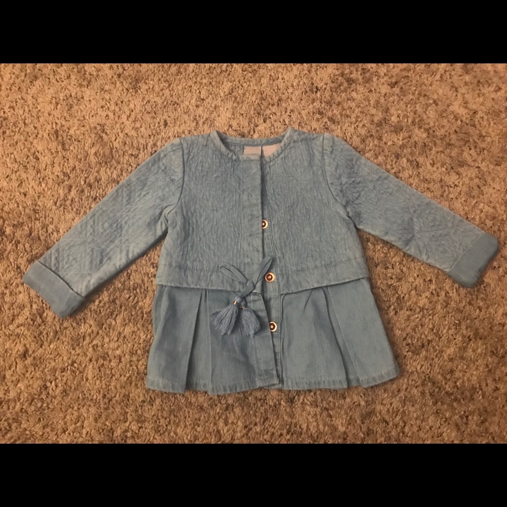 Taharai Baby Girl Chambray Jacket - Picture 2 of 6